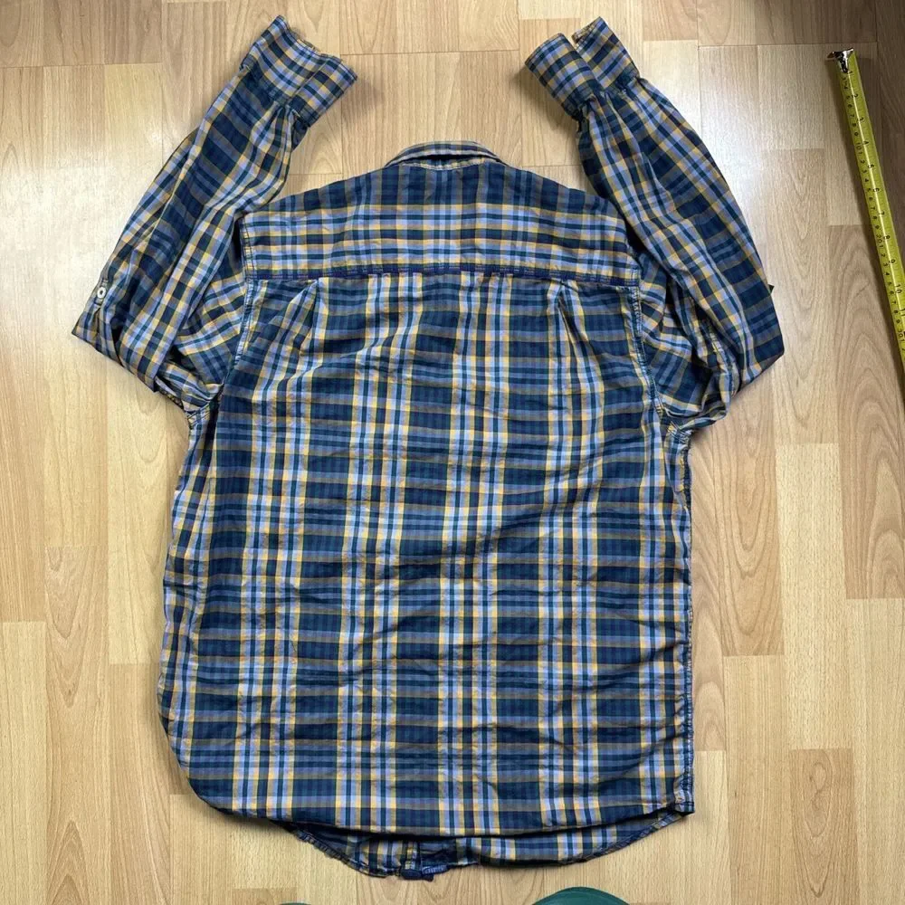 Tommy Bahama Long Sleeve‎ Colorful Button Up Shirt Small Cotton Plaid Men Adult